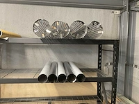 Diverse rvs kachelpijpen + rvs beschermkraag - afbeelding 2 van  4