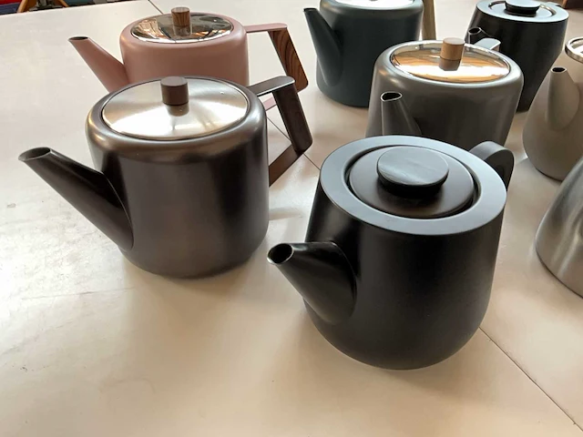 Diverse rvs thee potten (8x) - afbeelding 2 van  8