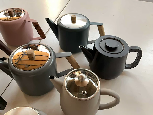 Diverse rvs thee potten (8x) - afbeelding 4 van  8
