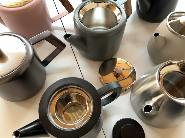 Diverse rvs thee potten (8x) - afbeelding 6 van  8