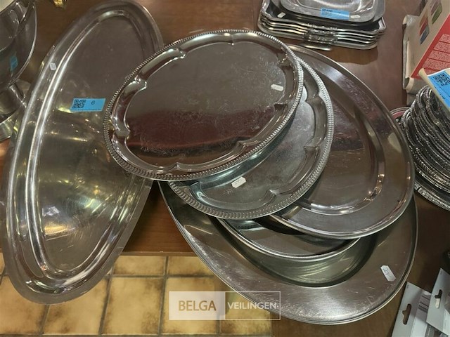 Diverse serveer schalen rvs - afbeelding 3 van  5