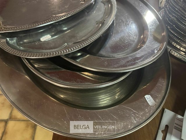 Diverse serveer schalen rvs - afbeelding 4 van  5