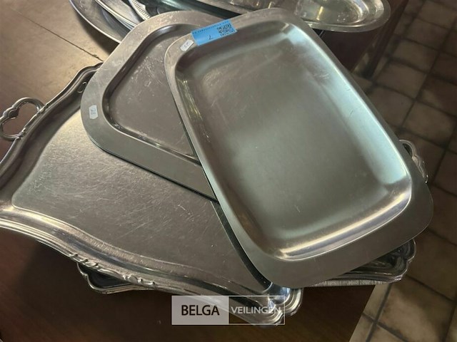 Diverse serveer schalen rvs - afbeelding 3 van  5