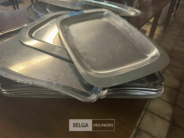 Diverse serveer schalen rvs - afbeelding 4 van  5