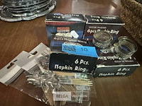 Diverse servetten ringen verzilverd - afbeelding 1 van  3