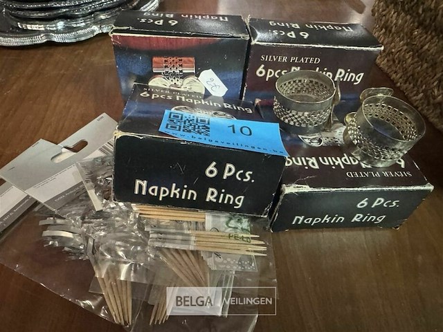 Diverse servetten ringen verzilverd - afbeelding 2 van  3