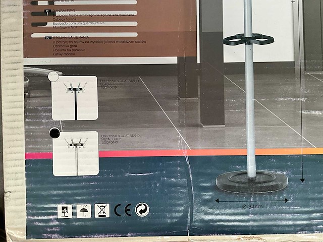 Diverse stoelen (3x) + unilux cypres kapstok - afbeelding 5 van  10