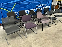 Diverse vergaderstoelen (9x) waaronder vitra eames, icf - afbeelding 1 van  11