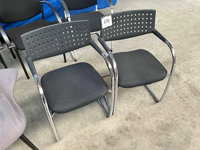 Diverse vergaderstoelen (9x) waaronder vitra eames, icf - afbeelding 11 van  11