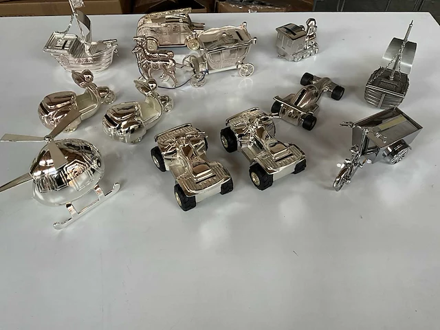 Diverse verzilverde spaarpotten (12x) - afbeelding 7 van  8