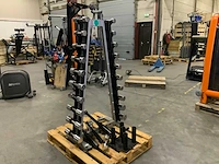Diversen dumbell toren met extra accessoires krachtstation - afbeelding 3 van  10