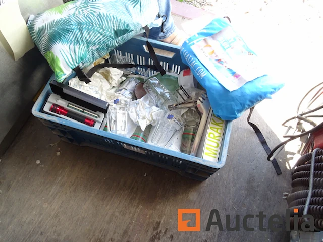 Diversen set: bril, spaghettitang, 2 gezwollen strandpoefs... - afbeelding 2 van  13