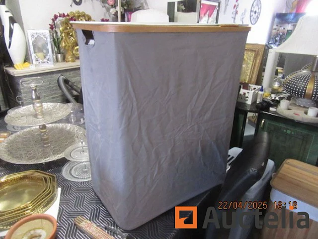 Diversen/set van 5 wasmand in diverse stoffen /nieuw - afbeelding 4 van  7