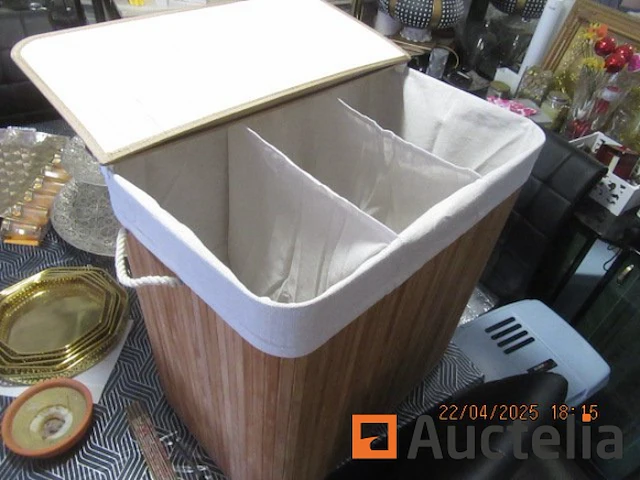 Diversen/set van 5 wasmand in diverse stoffen /nieuw - afbeelding 5 van  7