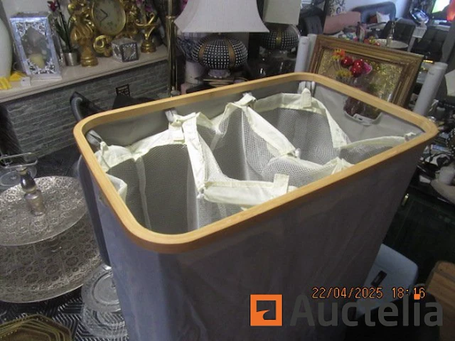 Diversen/set van 5 wasmand in diverse stoffen /nieuw - afbeelding 7 van  7