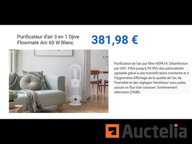 Djive flowmate 3-in-1 luchtreiniger - afbeelding 1 van  4