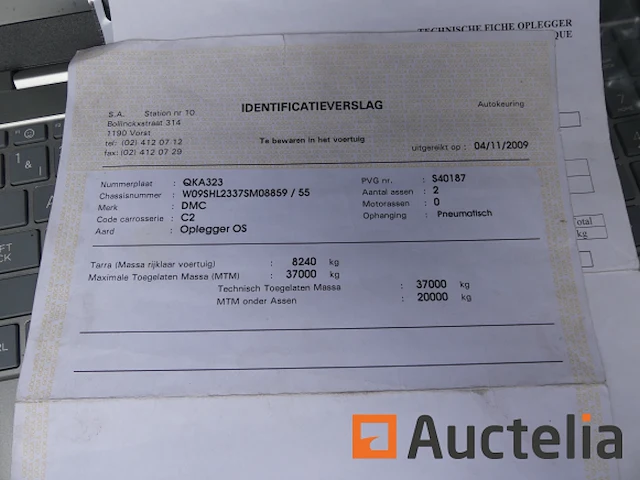 Dmc ol 37 t-c oplegger met dekzeil - afbeelding 8 van  16