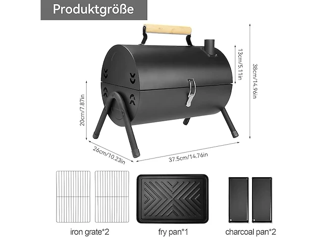 Dokkome bbq-grill - afbeelding 2 van  8