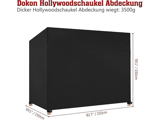 Dokon hollywood schommelstoelhoes - afbeelding 3 van  4