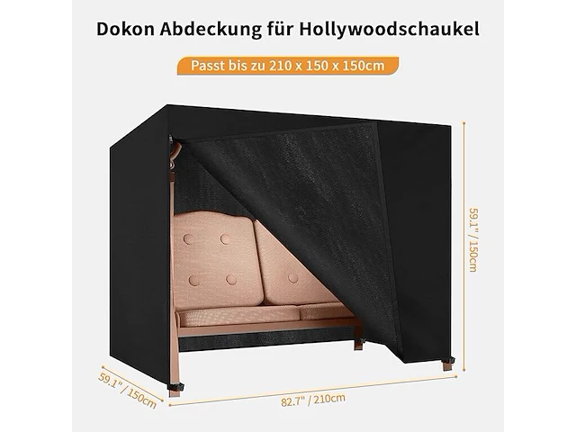 Dokon hollywood schommelstoelhoes - afbeelding 4 van  4