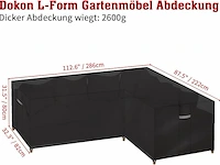 Dokon l-vormige afdekking voor tuinmeubelen - afbeelding 2 van  2