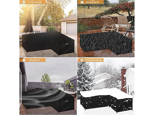 Dokon l-vormige tuinmeubelhoes - afbeelding 3 van  3
