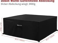 Dokon tuinmeubelafdekking met ventilatieopeningen - afbeelding 2 van  5