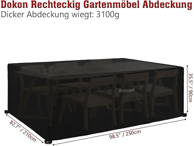 Dokon tuinmeubelafdekking - afbeelding 2 van  5
