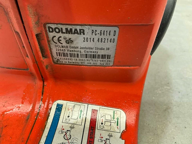 Dolmar pc-6414d doorslijpmachine - afbeelding 8 van  8