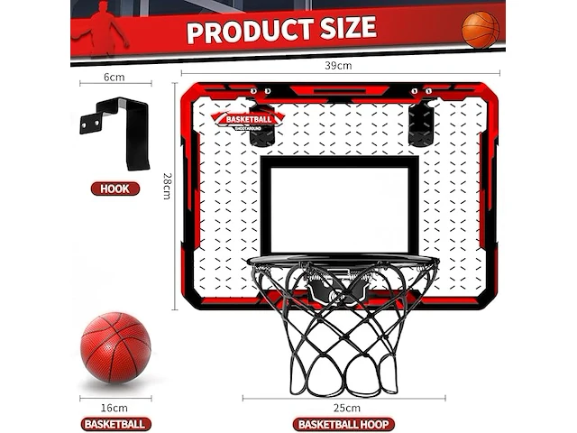 Doloowee mini-basketbalkorf - afbeelding 5 van  6