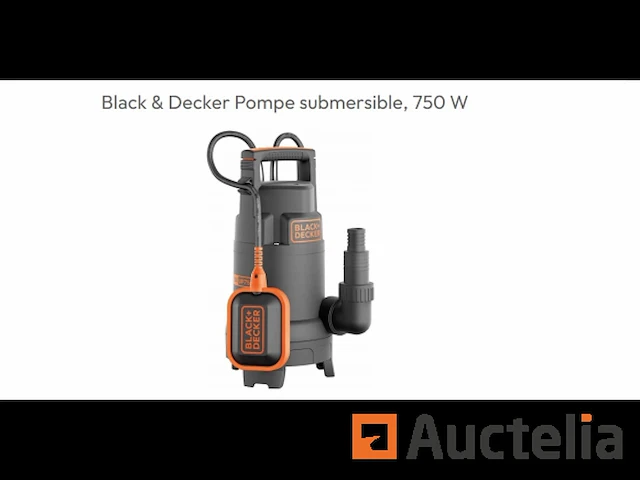 Dompelpomp voor helder en vuil water black&decker bxup750pte - afbeelding 1 van  1