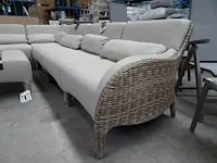 Domus hoeklounge set met kussens in bootleder moduleerbaar - afbeelding 2 van  6