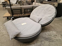 Domus magic apple lounge kubo grey + grijze kussens - design - afbeelding 1 van  6