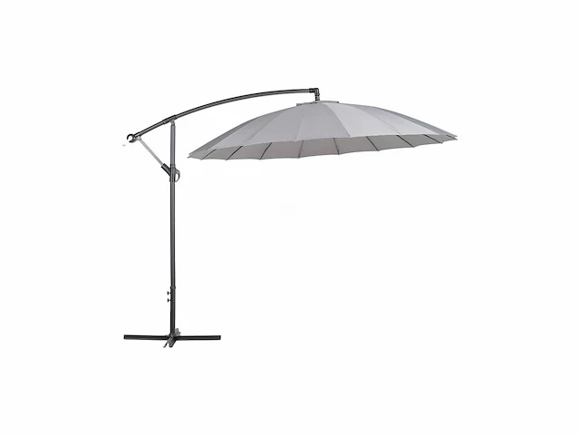 Donkergrijze tuinparasol? 268 cm - afbeelding 2 van  6