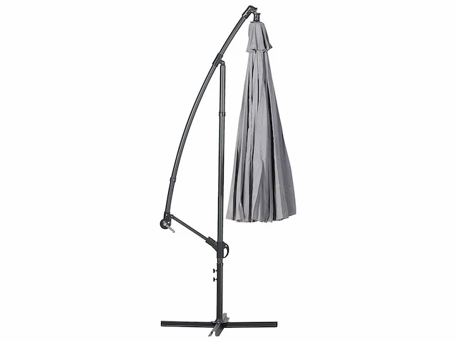 Donkergrijze tuinparasol? 268 cm - afbeelding 3 van  6