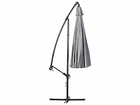 Donkergrijze tuinparasol? 268 cm - afbeelding 3 van  6