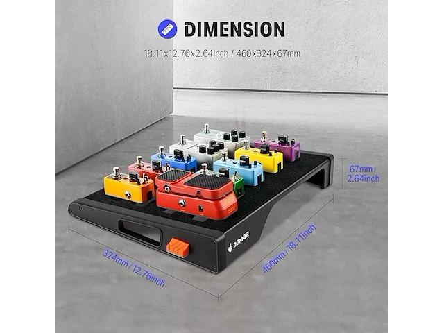 Donner db-s200 gitaareffects pedalboard e - afbeelding 2 van  4