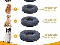 Donut hondenbed 80cm diam donkergrijs - afbeelding 3 van  4