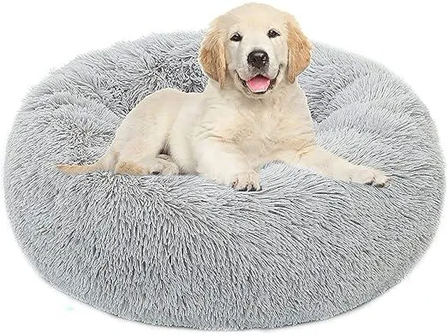 Donut hondenbed 80cm diam lichtgrijs - afbeelding 1 van  1