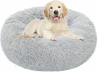 Donut hondenbed 80cm diam lichtgrijs - afbeelding 1 van  1