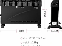 Donyer power elektrische convectorverwarming, 2000 w - afbeelding 2 van  2