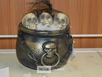 Doodskop, spin, soepketel met skulls - afbeelding 2 van  4