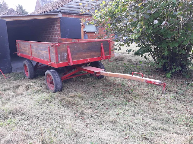 Door paarden getrokken transportkar - afbeelding 1 van  6