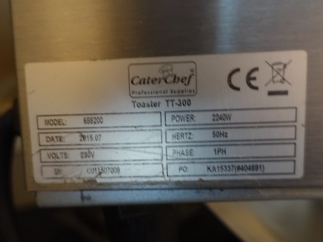 Doorlooptoaster cater chef - afbeelding 4 van  4