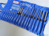 Doorslagenset 18 delig, splinter drijverset, nieuw in etui - afbeelding 3 van  5