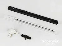 Doorverbinder voor 1 fase 2 draden railsystem mat zwart - afbeelding 2 van  4