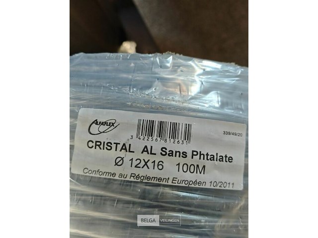 Doorzichtige darm ø12x16 lengte 100m - afbeelding 2 van  3