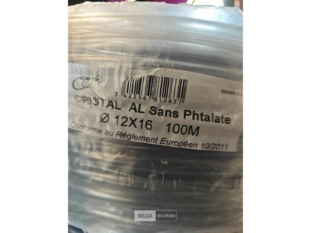 Doorzichtige darm ø12x16 lengte 100m - afbeelding 1 van  3