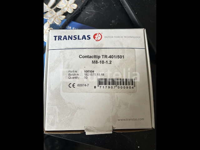 Doos a 100 x contacttip translas tr-401/501 m8-10-1.2 - afbeelding 1 van  2