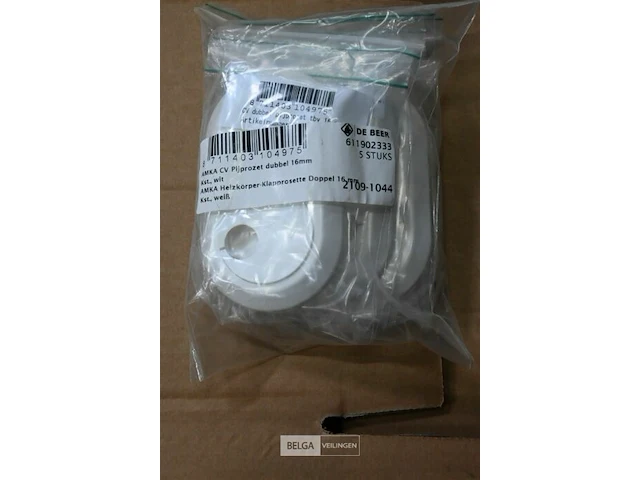 Doos amka cv pijprozet dubbel 16 mm ±115 st - afbeelding 1 van  2